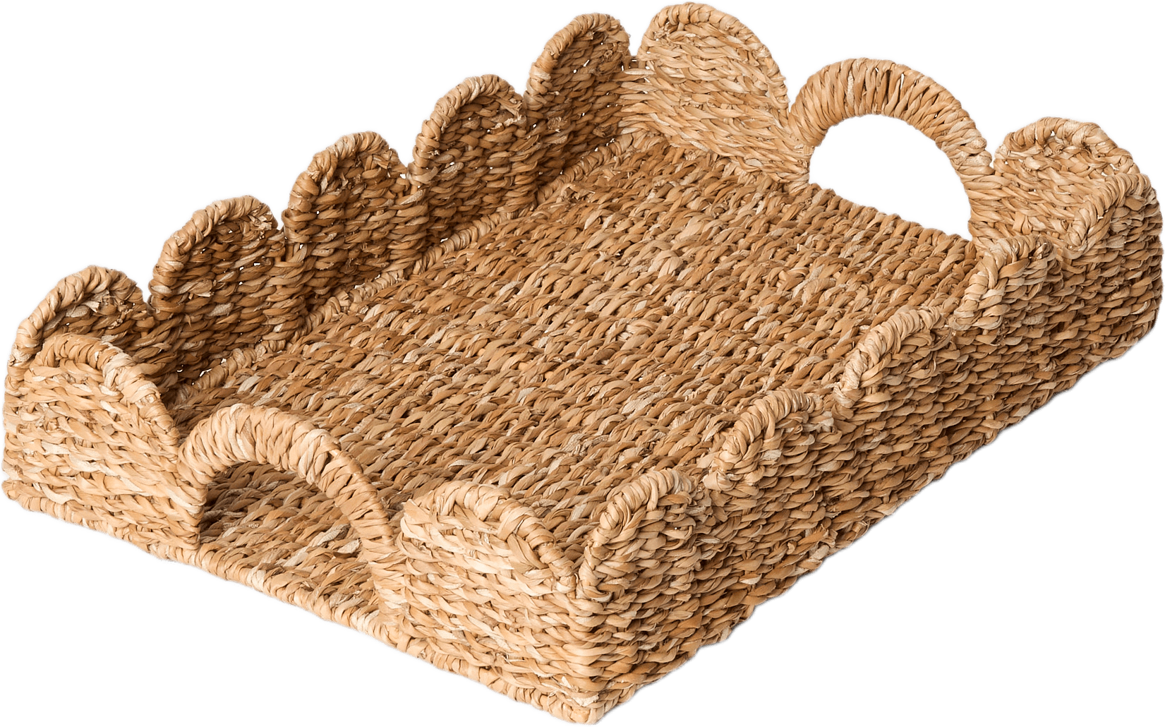 Bricka FLOWER 45x30 cm, från PORTOLINO LIVING, i färgen Natural.