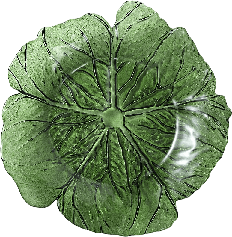 Assiett CABBAGE 21 cm, från PORTOLINO LIVING, i färgen Green.
