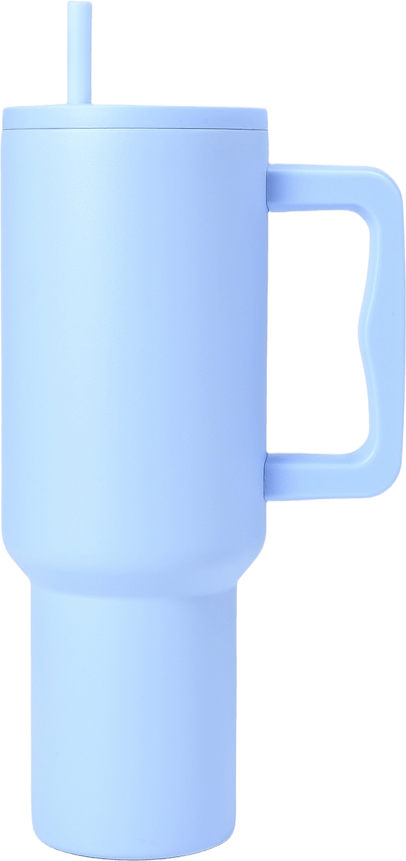 Termosmugg med handtag 1,18 L, från Åhléns Home, i färgen Lt Blue.