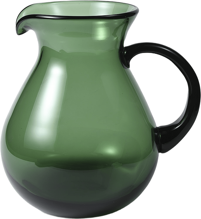 Glaskanna 1,8 L, från PORTOLINO LIVING, i färgen Green.