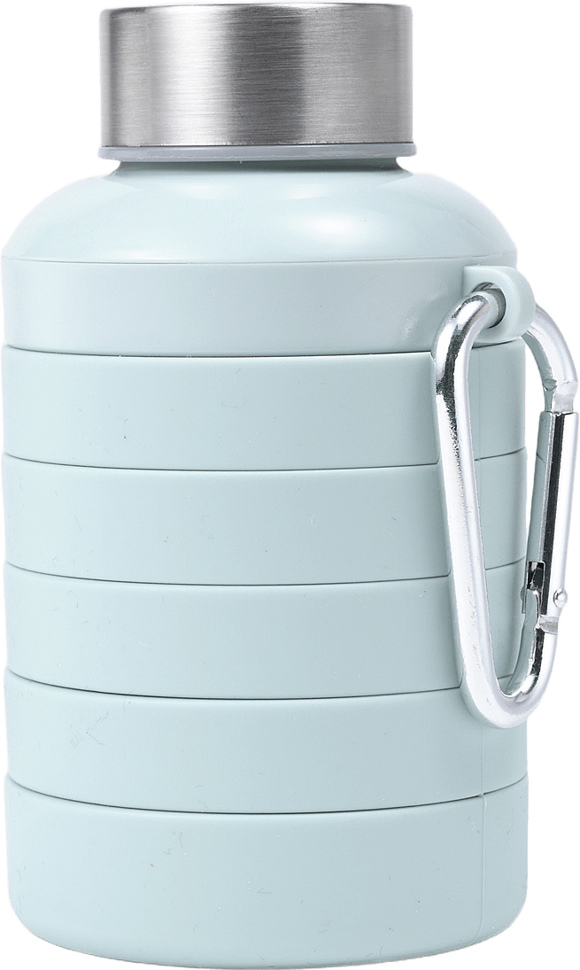 Hopfällbar flaska i silikon 500 ml, från Åhléns Home, i färgen Lt Green.