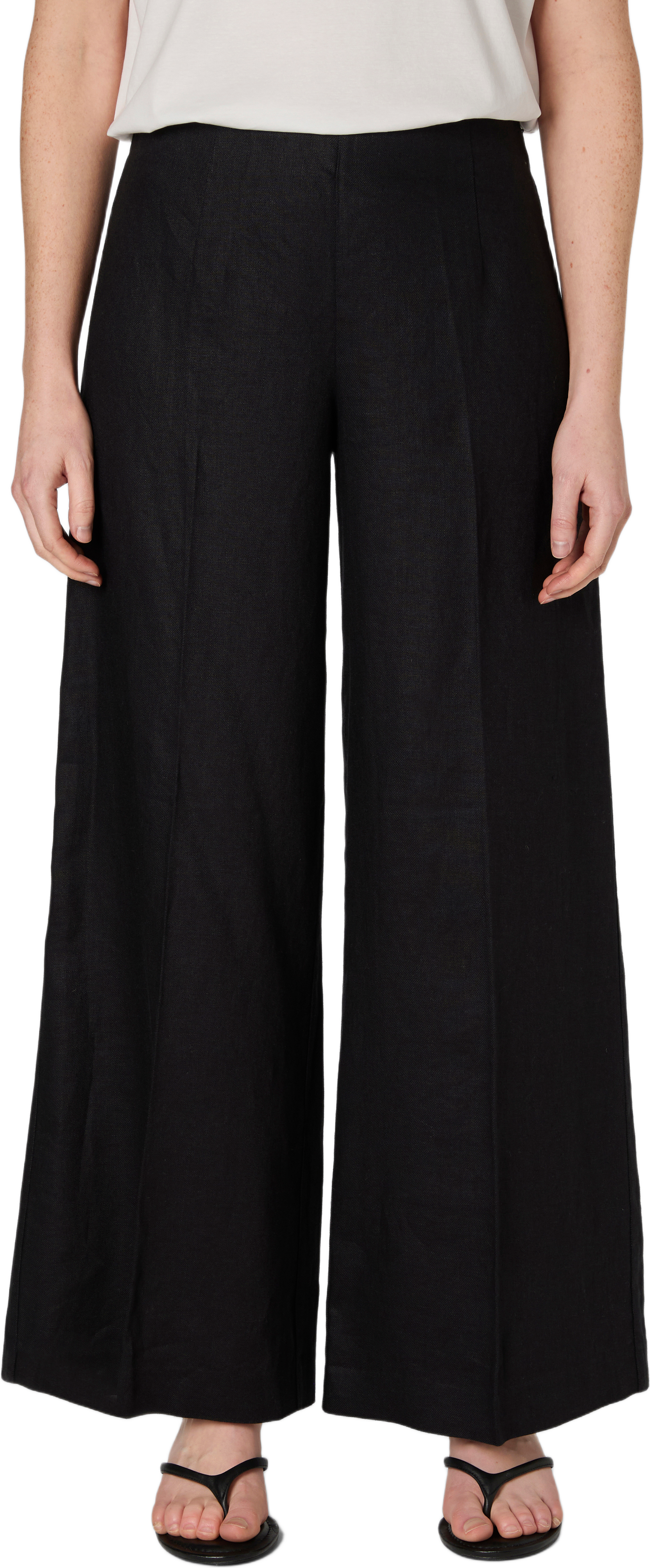 Vida linnebyxor BECKHA, från Wera, i färgen Black.