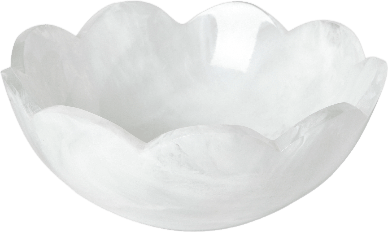 Skål i polyresin WAVE 15,5 cm, från Åhléns Home, i färgen White.