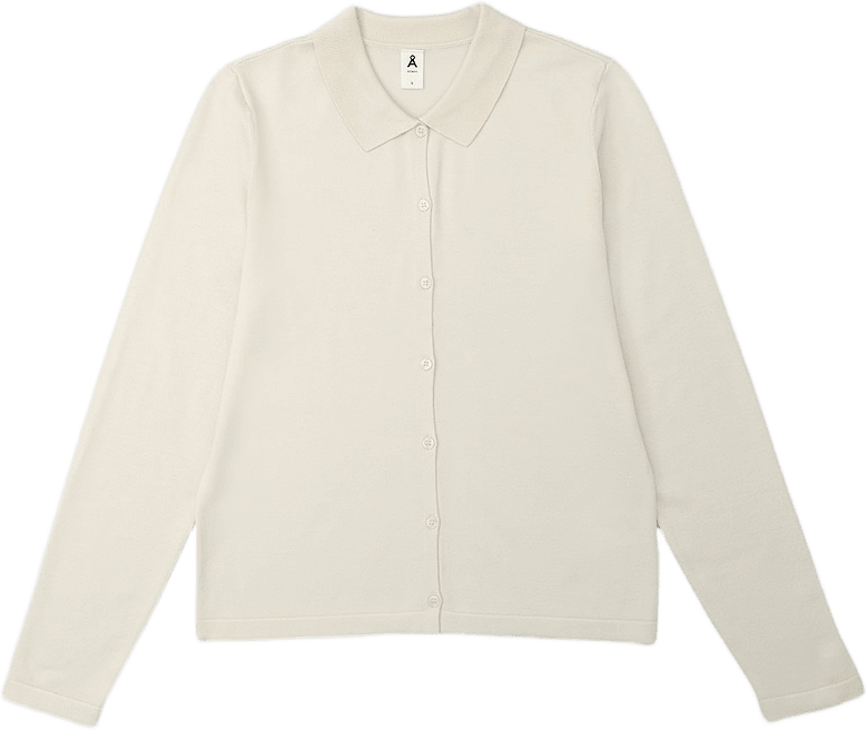 Cardigan EVY, från Å WOMAN, i färgen Creme.