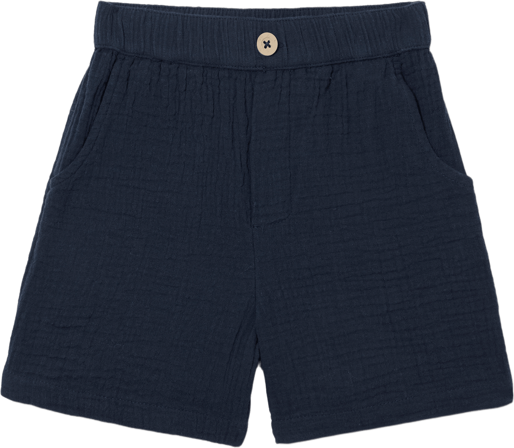 Krinklade shorts ISAC, från RIKIKI, i färgen Navy.