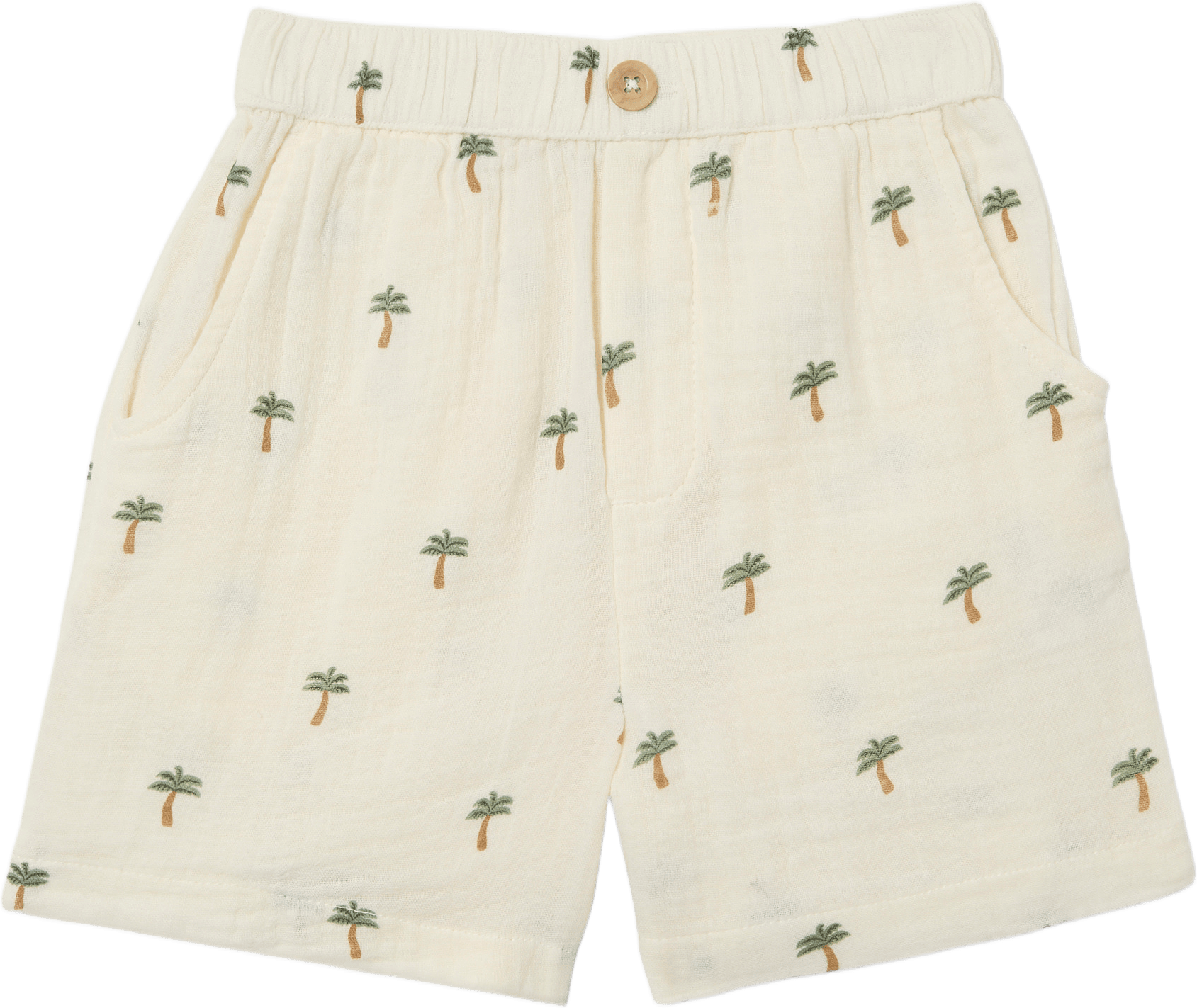 Krinklade shorts ISAC, från RIKIKI, i färgen Palm.