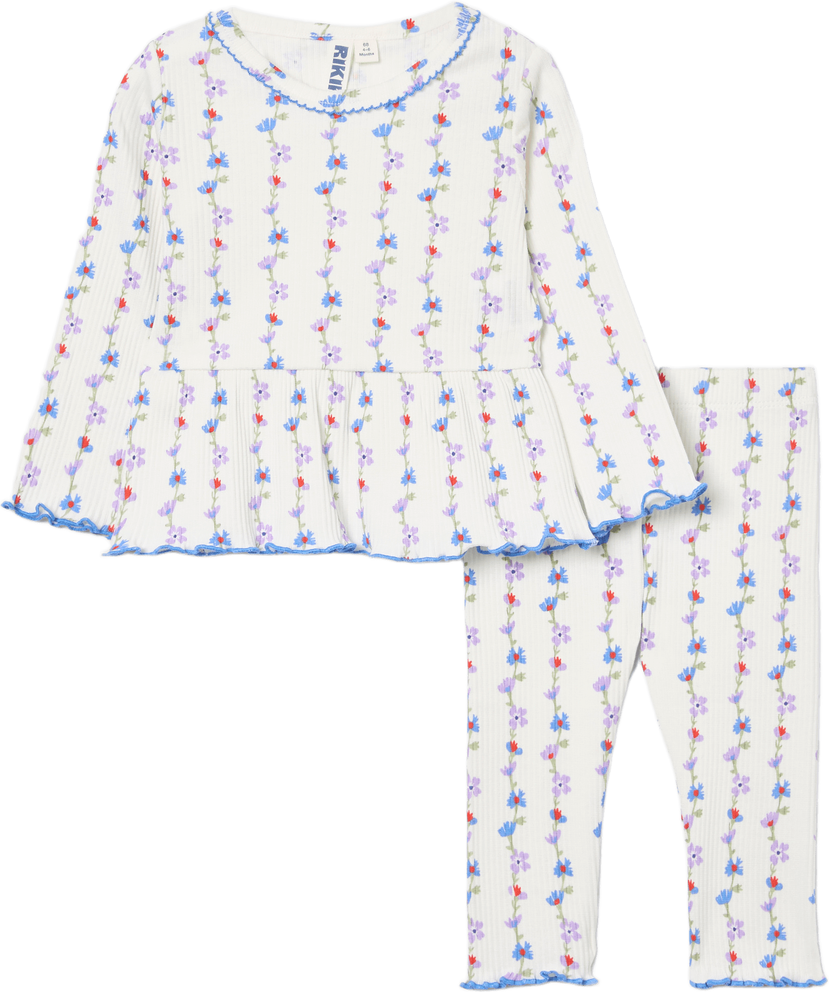 Ribbat set ORCHID, från RIKIKI, i färgen Flower.