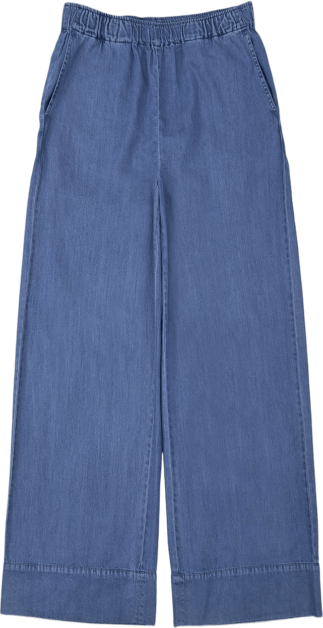 Pull on-byxa i denim LESLIE, från Wera, i färgen Mid Blue Denim.