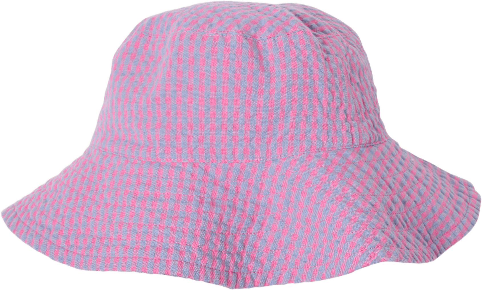 Solhatt SUZIE gingham, från RIKIKI, i färgen Purple.