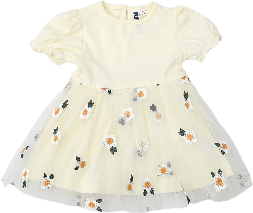 Tyllklänning för baby MARTINA, från RIKIKI, i färgen Flower.