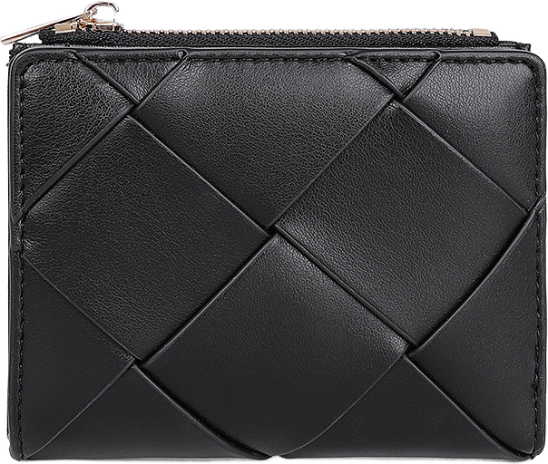 Flätad plånbok JENNIFER, från Å WOMAN, i färgen Black.