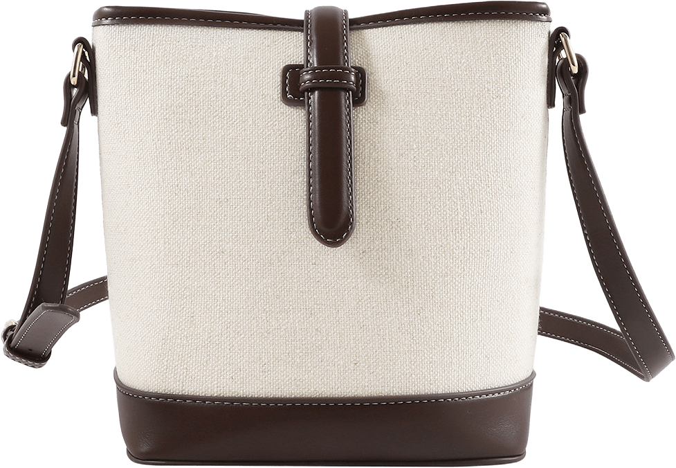 Bucket bag i canvas MARIA, från Å WOMAN, i färgen Beige.