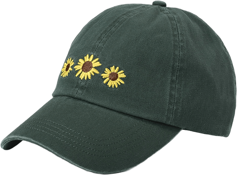 Keps med broderi ANNA, från Å WOMAN, i färgen Dark Green.