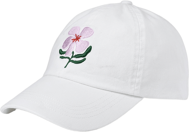 Keps med broderi ANNA, från Å WOMAN, i färgen White.