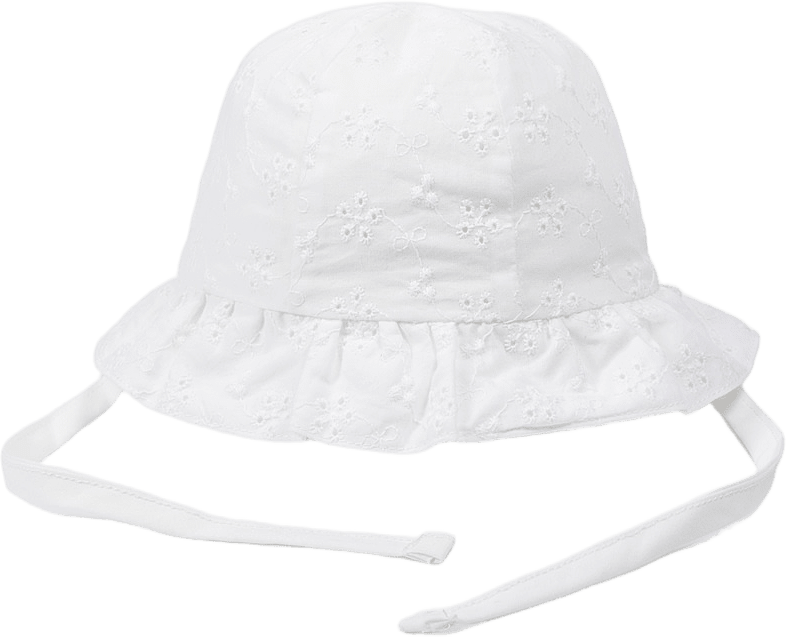 Solhatt för baby DARLING, från RIKIKI, i färgen White.