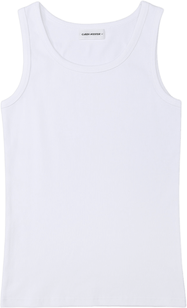 Ribbat linne SUNNI, från Carin Wester, i färgen Bright White.