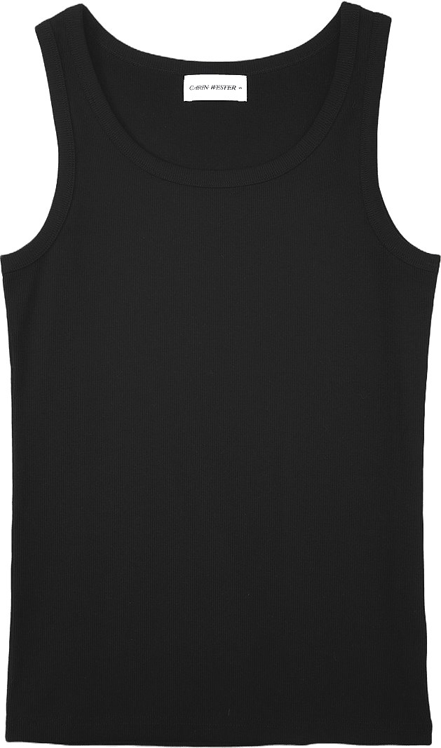 Ribbat linne SUNNI, från Carin Wester, i färgen Black.