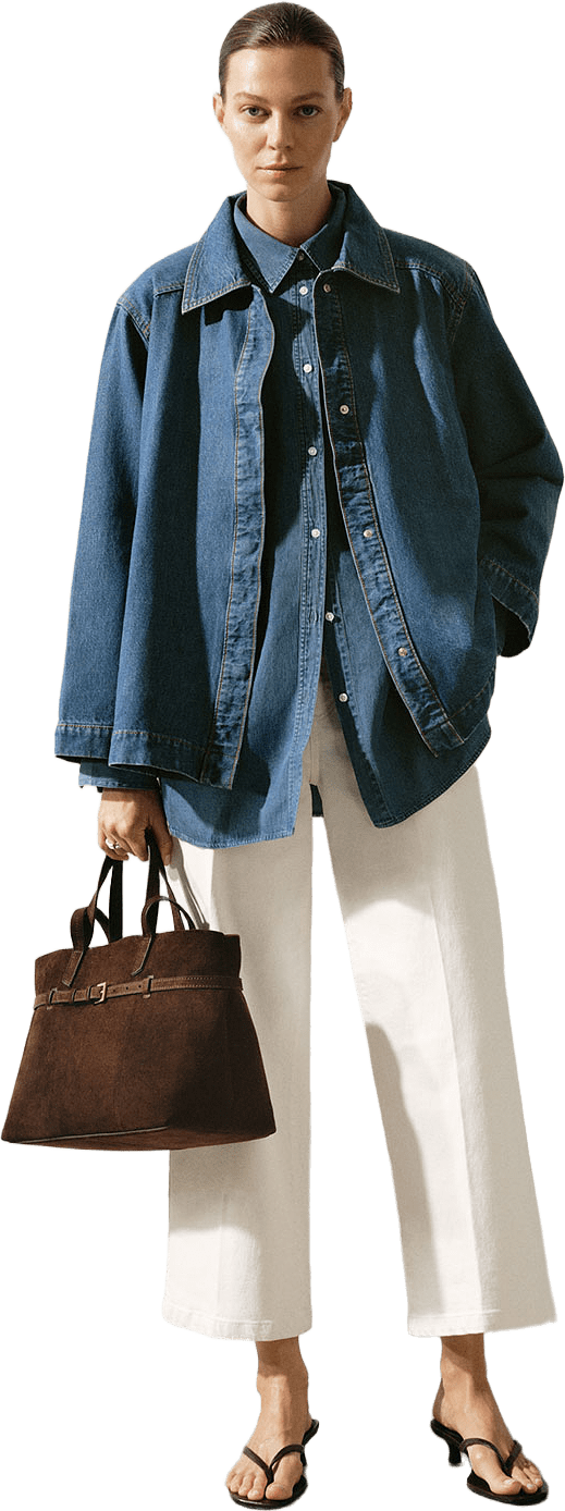 Jeansjacka AMIE, från Wera, i färgen Mid Blue.