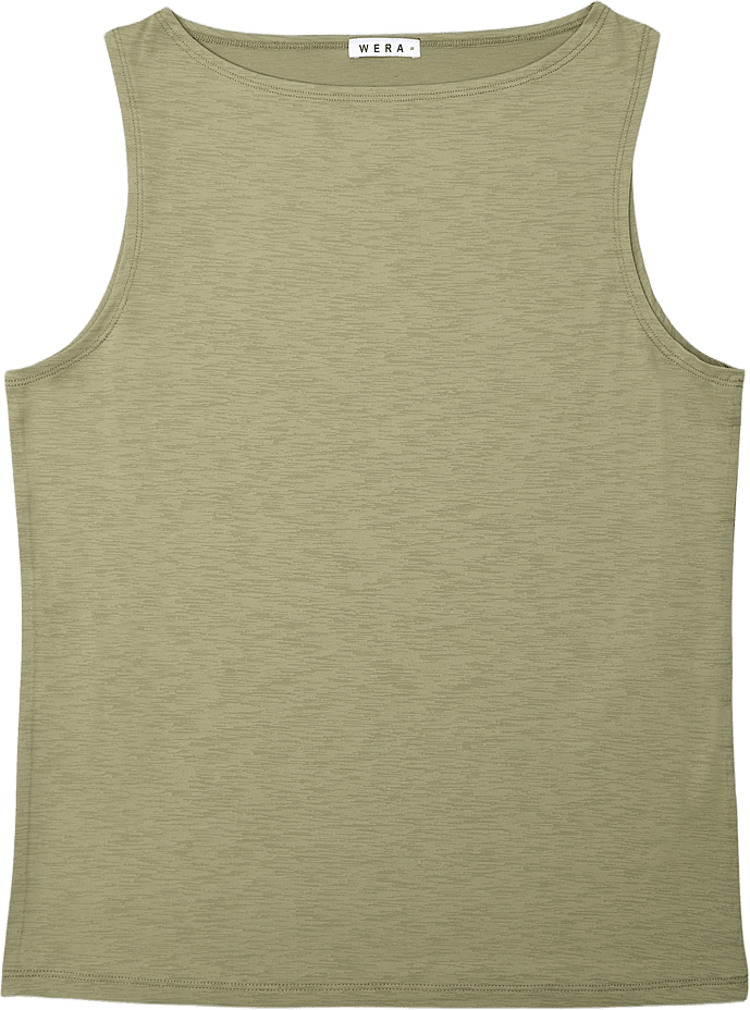 Elastiskt linne ALEXIA, från Wera, i färgen Sage.