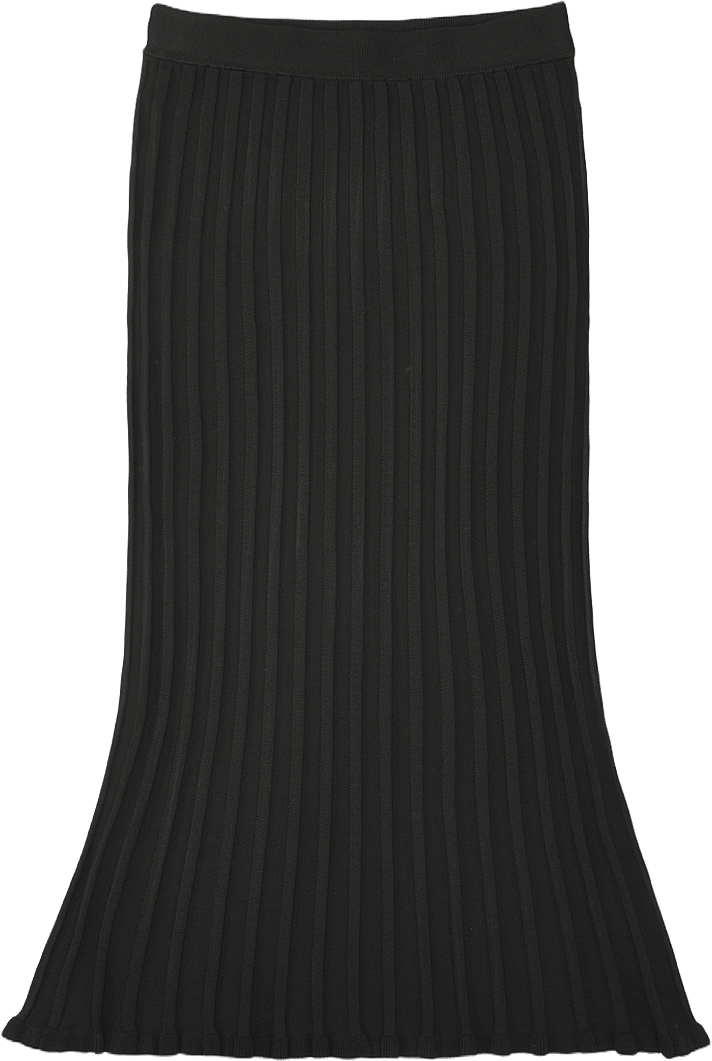 Ribbad kjol BLAZE, från Wera, i färgen Black.