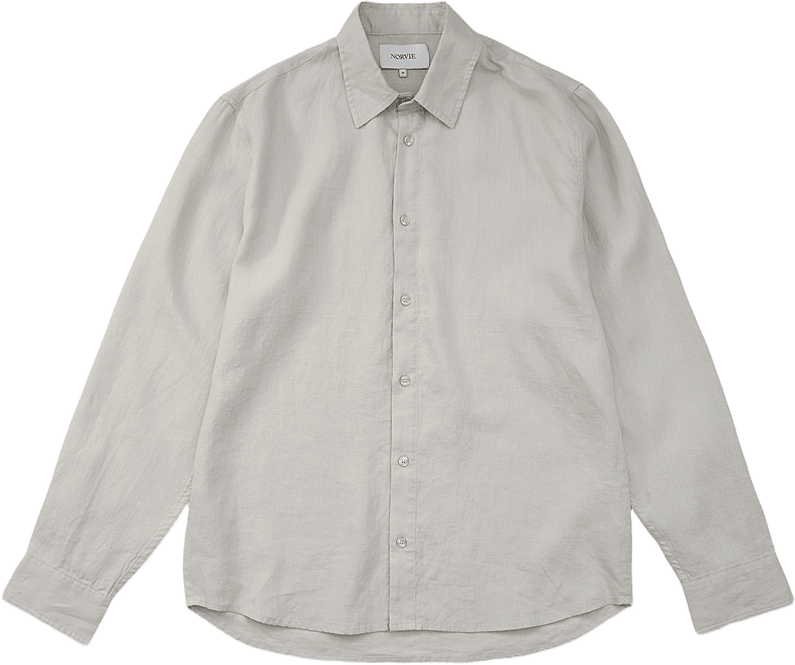 Linneskjorta KARL, från NORVIE, i färgen Beige.