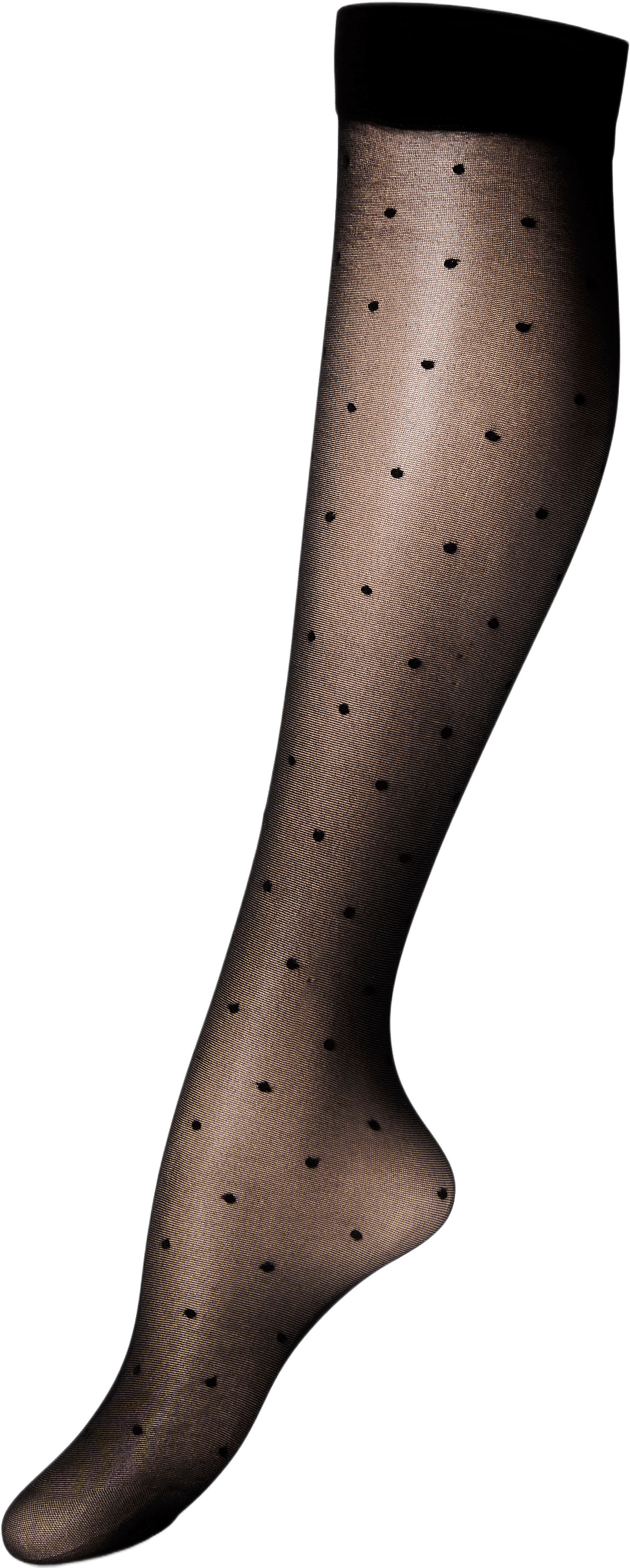 Prickiga knästrumpor 20 den, från Å WOMAN, i färgen Black.