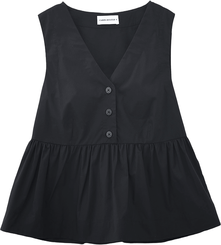 Ärmlös blus FARI, från Carin Wester, i färgen Black.