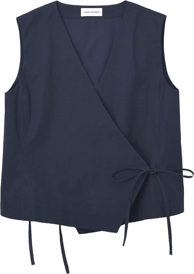 Omlottväst SABA, från Carin Wester, i färgen Dark Navy.
