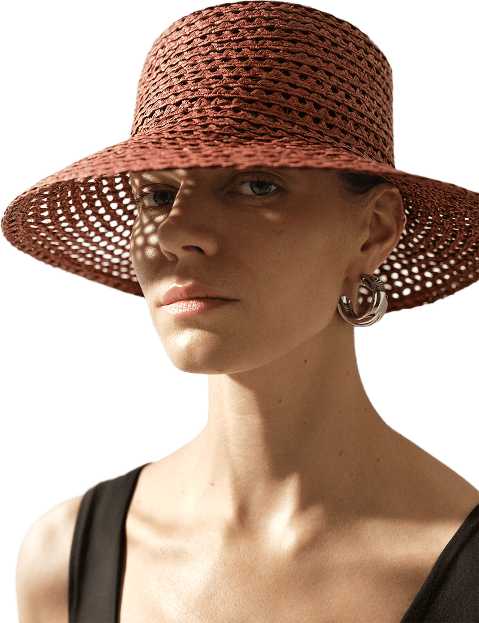 Stråhatt LOUISE, från Wera, i färgen Red.