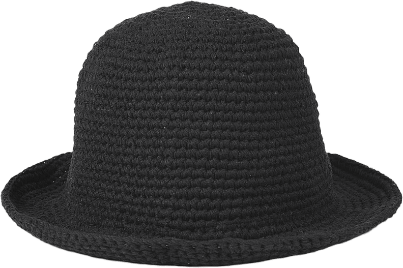 Virkad hatt ESTELLE, från Å WOMAN, i färgen Black.