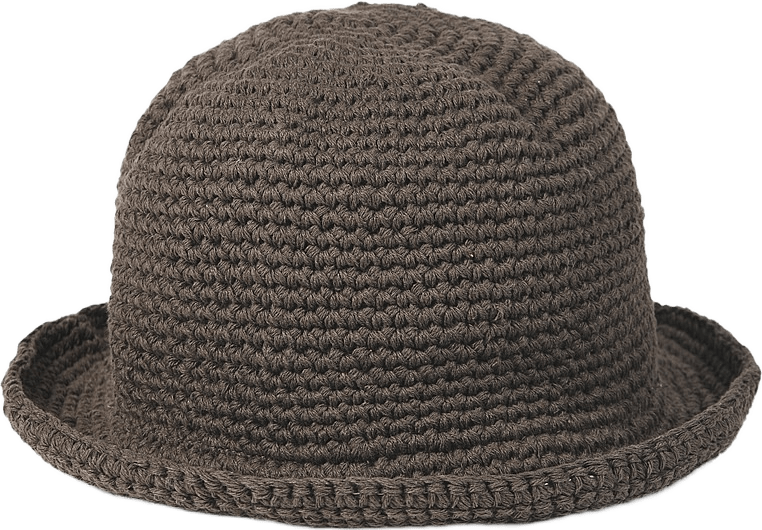 Virkad hatt ESTELLE, från Å WOMAN, i färgen Brown.
