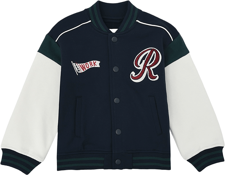 Baseballjacka ALBERT, från RIKIKI, i färgen Navy.