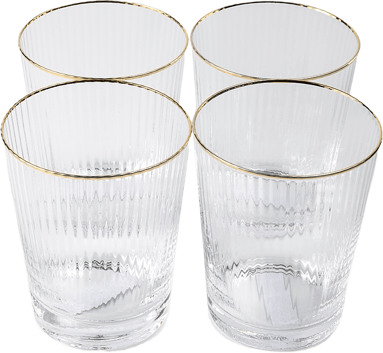 Tumblerglas SOPRAN 25 cl, 4-pack, från Åhléns Home, i färgen Gold.