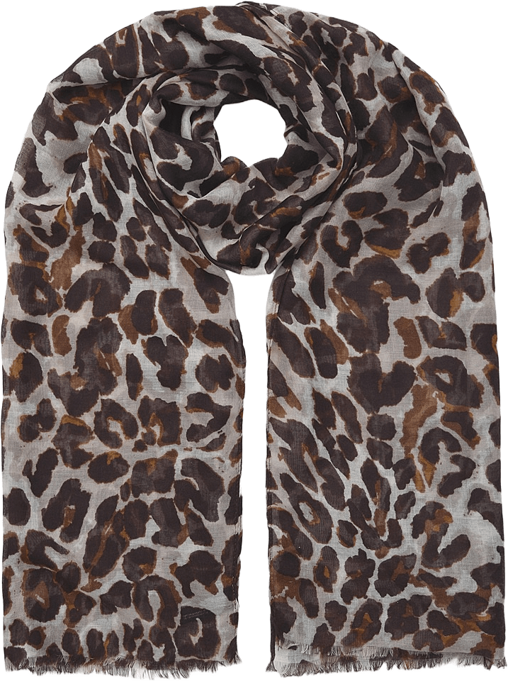 Mönstrad scarf LOLLY, från Å WOMAN, i färgen Brown Leopard.