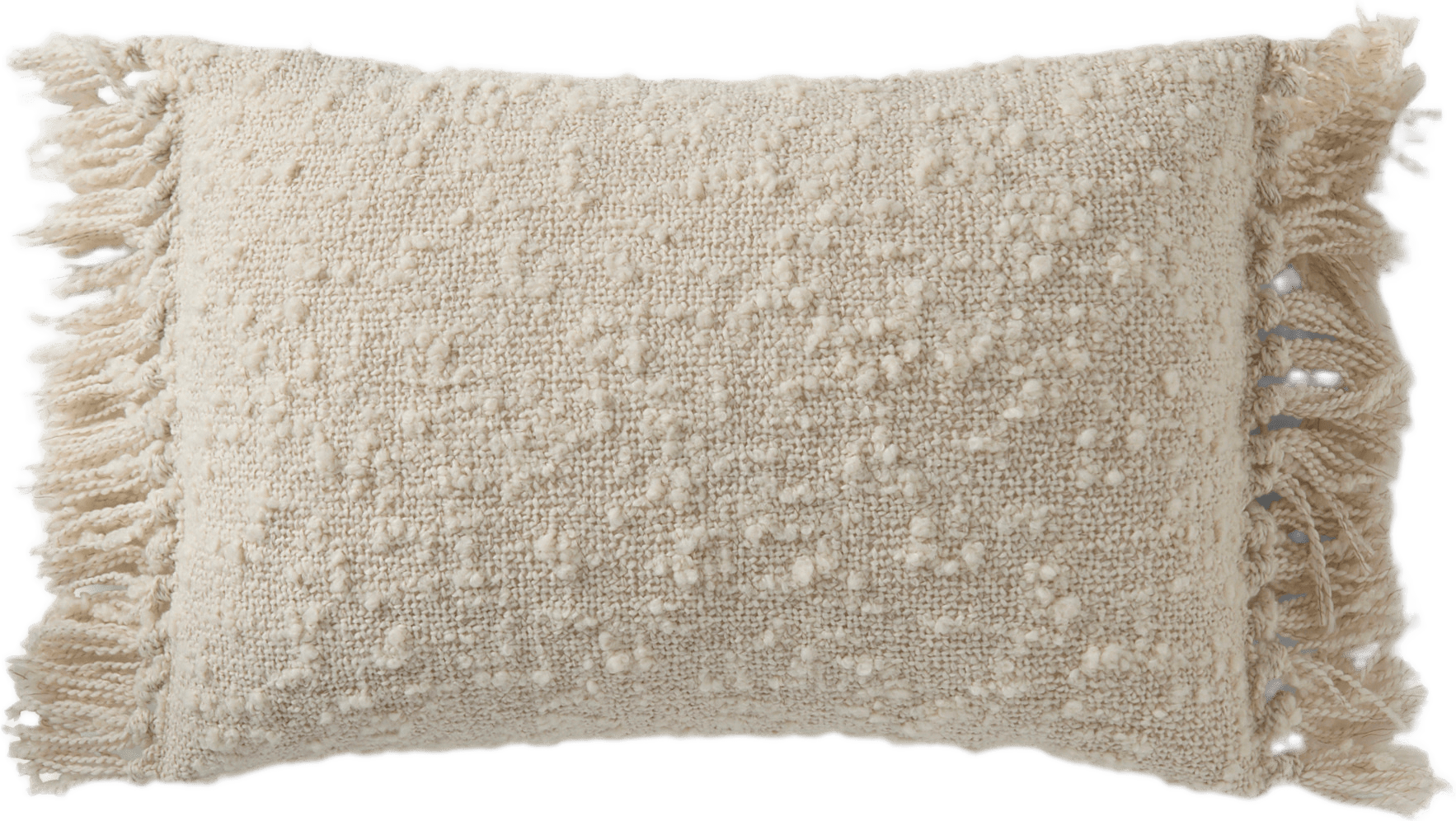 Kuddfodral ZOE bouclé 40x60 cm, från Åhléns Home, i färgen Off White/Beige.