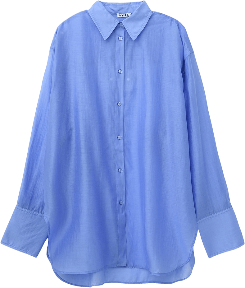 Skjorta i tencel ARIES, från Wera, i färgen Blue.
