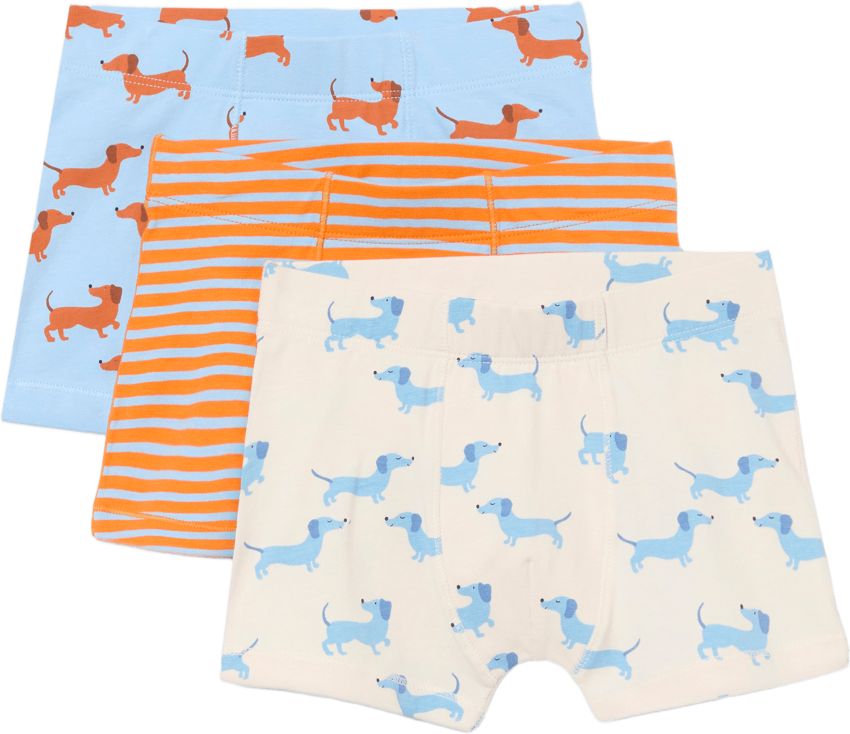 Boxershorts FREDDY, 3-pack, från RIKIKI, i färgen Dog.