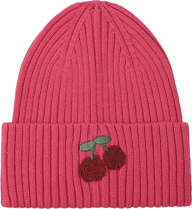 Stickad mössa NORTH, från RIKIKI, i färgen Pink 2.