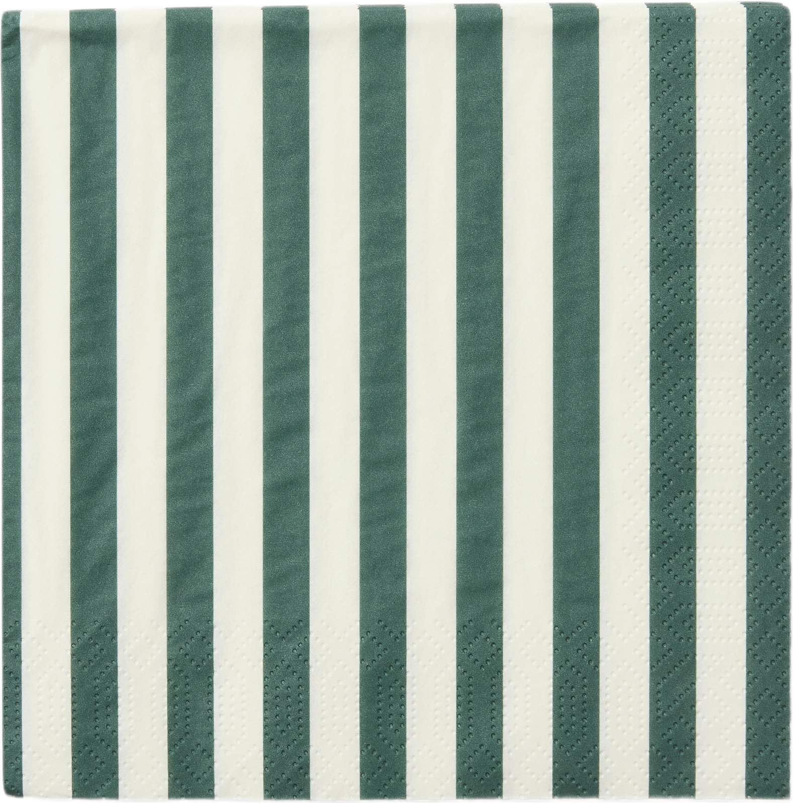Pappersservetter STRIPES 33x33 cm, från Åhléns Home, i färgen Green.