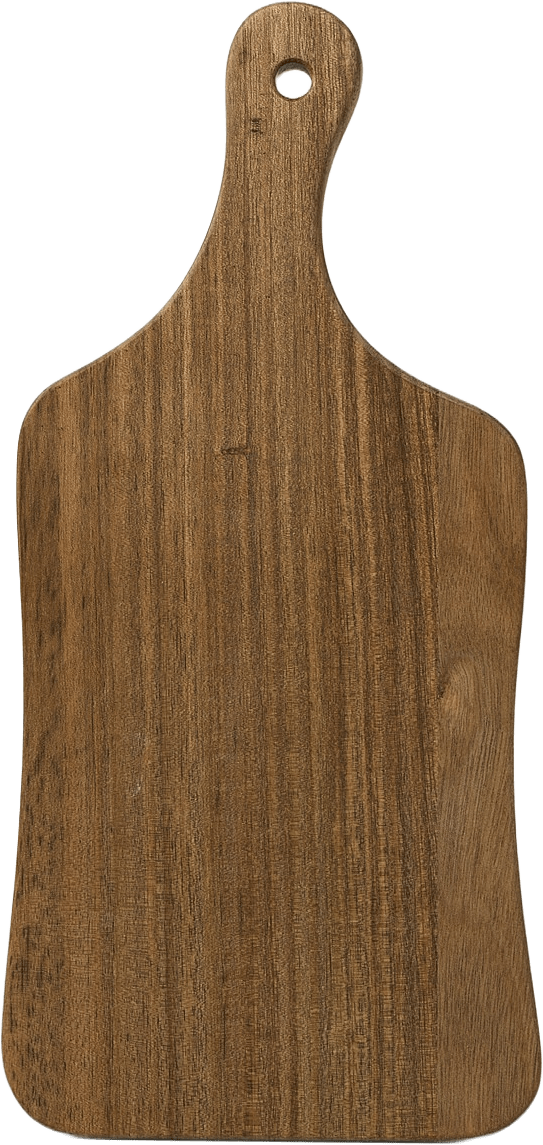 Skärbräda i akacia ACE 38 cm, från Åhléns Home, i färgen Natural.