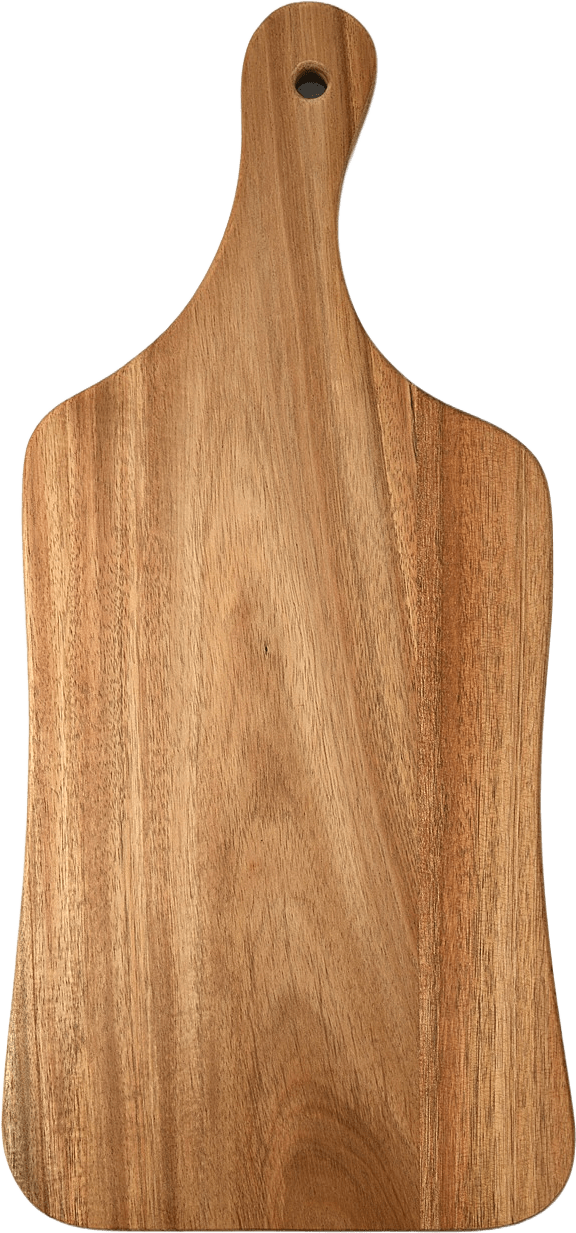 Skärbräda i akacia ACE 44 cm, från Åhléns Home, i färgen Natural.