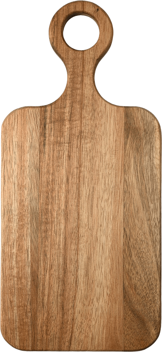Skärbräda i akacia RUSTIC 33x15 cm, från Åhléns Home, i färgen Natural.