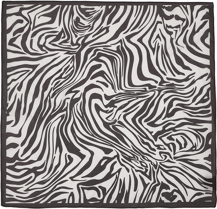Viskosscarf TINTIN, från Wera, i färgen Zebra.