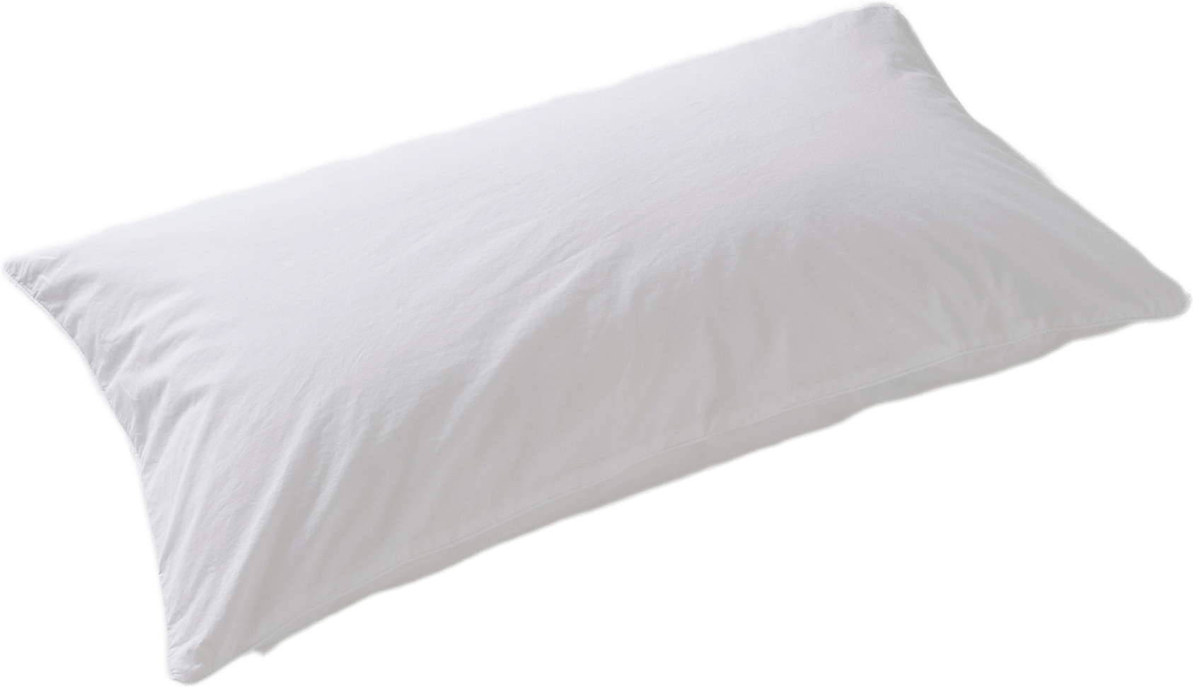 Enfärgat örngott i percale 50x90 cm, från VIDE, i färgen White.