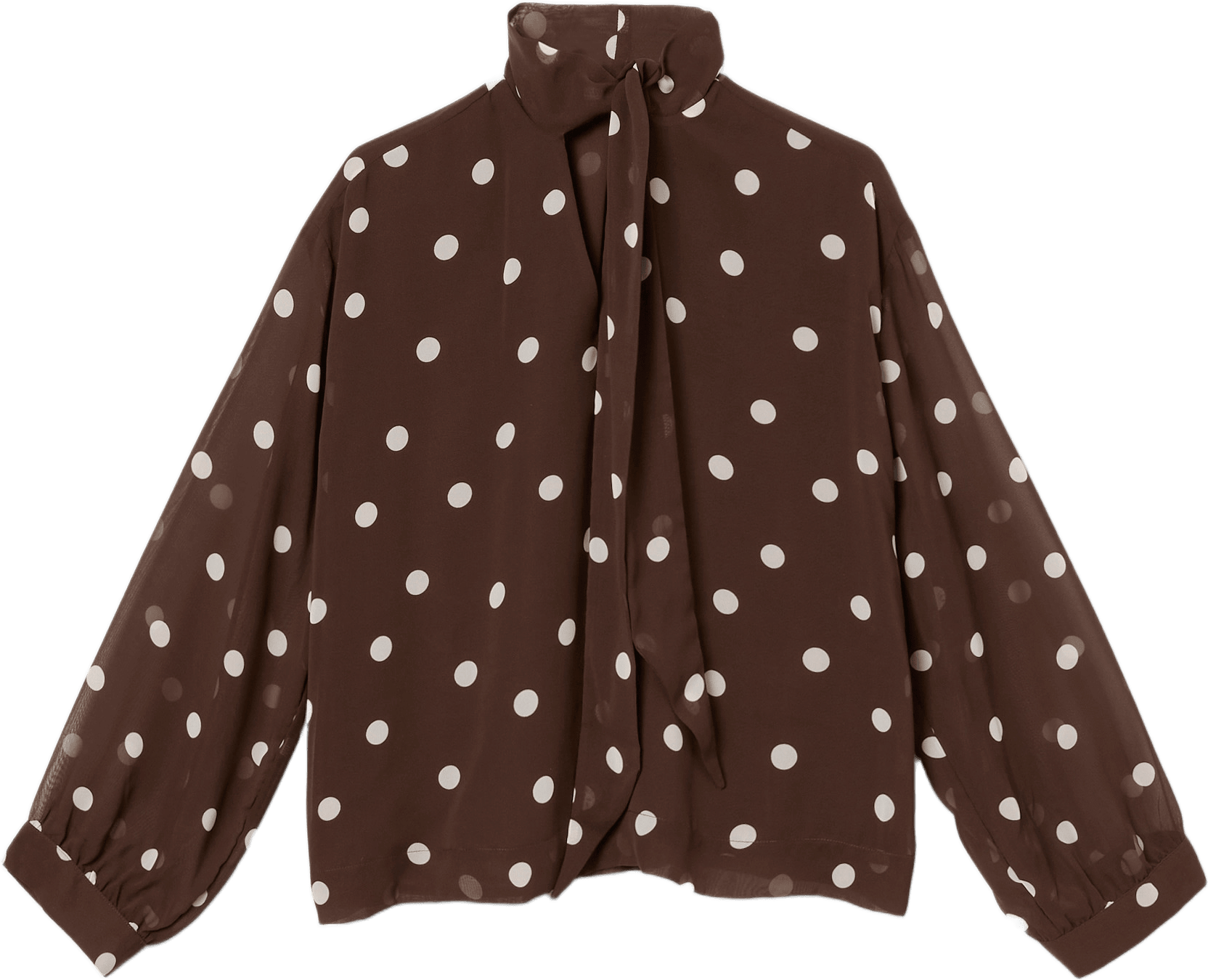 Knytblus NADIA, från Wera, i färgen Dots.