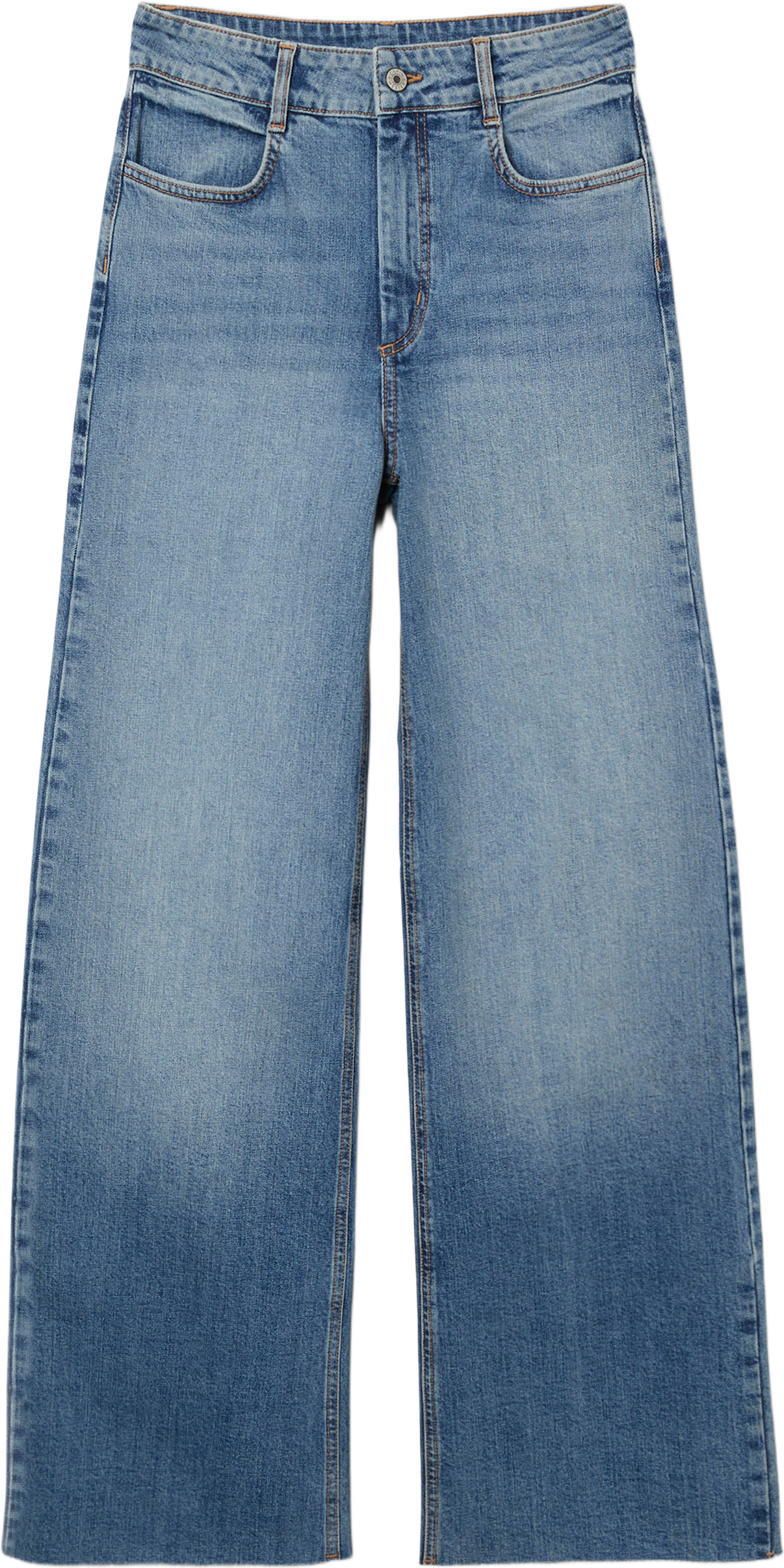 Vida jeans med hög midja IKA, från Carin Wester, i färgen Washed Denim Blue.