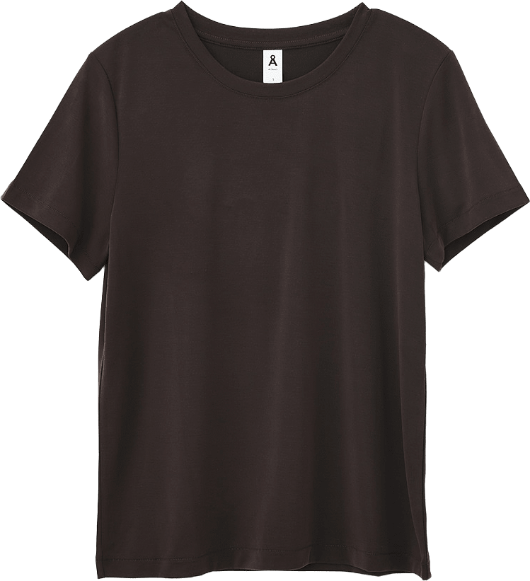 T-shirt i modalmix MAJA, från Å WOMAN, i färgen Brown.