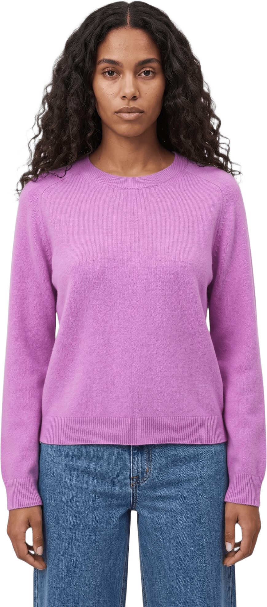 Stickad ulltröja EBBA, från Carin Wester, i färgen Violet.