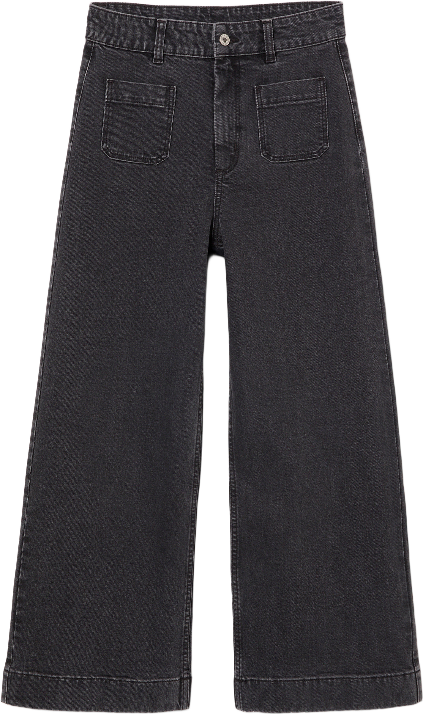 Croppade jeans med hög midja INE, från Carin Wester, i färgen Black.