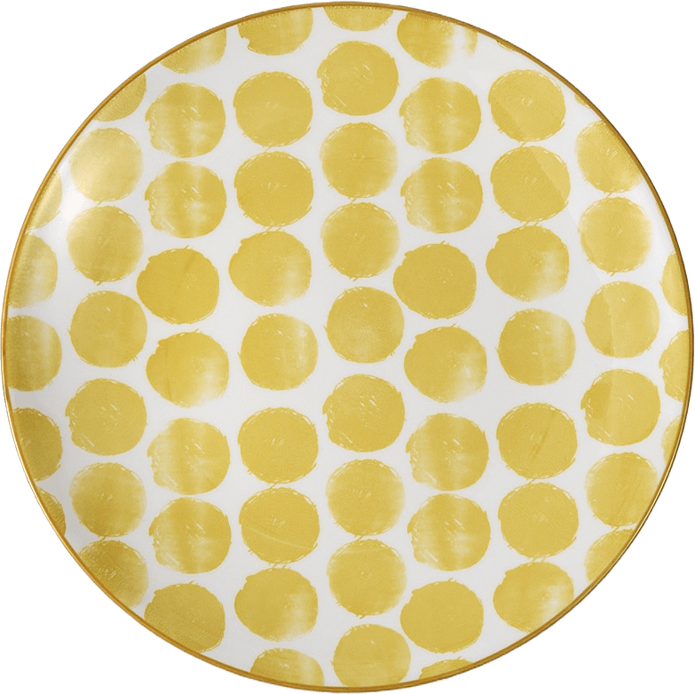Tallrik POSITANO 22 cm, från PORTOLINO LIVING, i färgen Yellow.